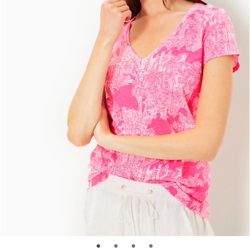 Lilly Pulitzer Etta V neck top